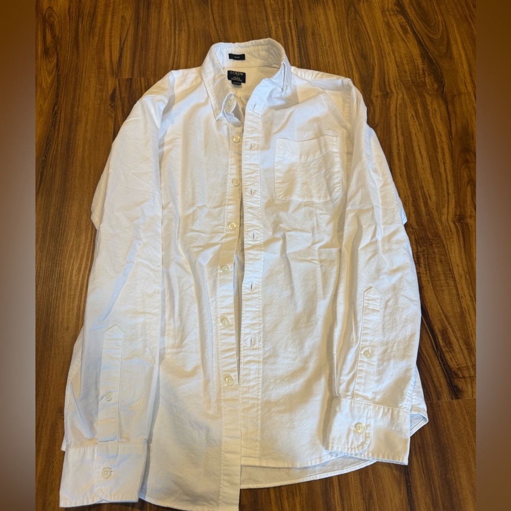 Men’s White Oxford Slim Fit